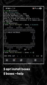 Boxes In Termux 🔥🔥🔥 #termux #shorts #trending