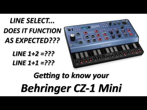 Does the BEHRINGER CZ 1 LINE SELECT function as Expected?