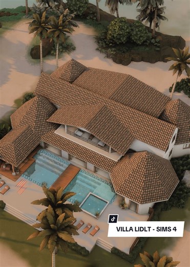 ¿Reconocéis este sitio? 🐍🍎Sí, es la Villa Lidit recreada bloque a bloque en #LosSims4. Ha sido un proceso largo para conseguir que las vibras de la isla fueran exactas, ipero el resultado ha valido la pena! 🌊 Esta noche os espero para ver el interior completo y adivinar de quién es cada cuarto. ¿Preparados para el tour?🎬 #sims4build #simsrecreation #LIDLT10 #laisladelastentaciones @Telecinco @La Isla De Las Tentaciones I recreated the Spain Temptation Island Villa! 🏝️Hope you like it! The l