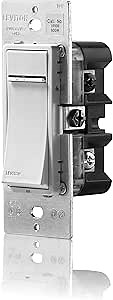 Leviton VPI06-1LZ, Vizia + Digital 600W Incandescent Dimmer, Single Pole and 3-Way, White/Ivory/Light Almond