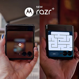 Do more with the new motorola razr , featuring the largest external display of any flip phone! | Motorola