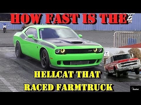 HELLCAT that raced FARMTRUCK - How fast is it with traction? RoadTestTV ®