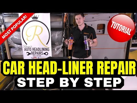 Step By Step HOW to FIX a Sagging Headliner