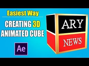 Creating 3D Animated Cube In Adobe After Effects | ARY News Logo