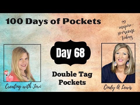 Day 68 of 100 Days of Junk Journal Pockets! Double Tag Pockets