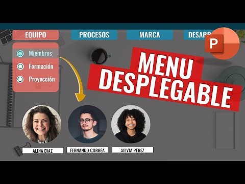 Como hacer un MENU DESPLEGABLE en POWERPOINT para tus PRESENTACIONES. Original y fácil.