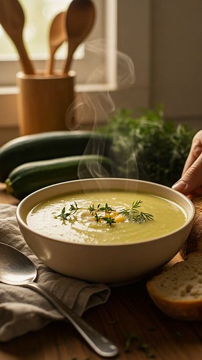 🥣 Creamy Zucchini Soup (Moroccan Inspired) Perfect for a cozy night in or a light family dinner! 🌿💚 This smooth and creamy zucchini soup is made with simple ingredients and comes together in no time. It’s a delicious way to enjoy fresh zucchini with a hint of herbs and a touch of creaminess. 📋 Ingredients 4 small zucchini (about 1 lb), peeled and chopped 1 medium potato, peeled and diced 1 small bunch of parsley and dill (or a mix of your favorite herbs) 1 ¼ cups hot milk (about 10 fl oz) 2 