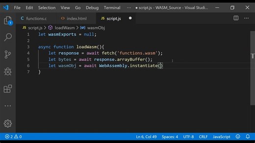 Compile C Language Into WebAssembly