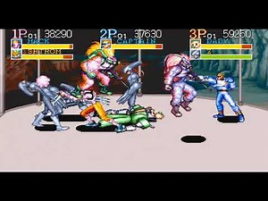 Captain Commando Arcade 3 players 1cc difficulty Hardest (level 08/hardest)