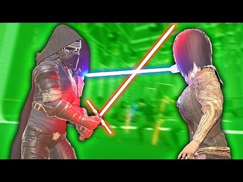 BECOMING KYLO REN IN VIRTUAL REALITY - Blades and Sorcery VR Mods (Star Wars Map)