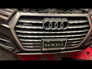 Bumper removal for Audi Q7 Quattro 2018