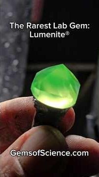 Introducing Lumenite®, a new glow-in-the-dark gem! #crystals #science #gemstone #science #glow