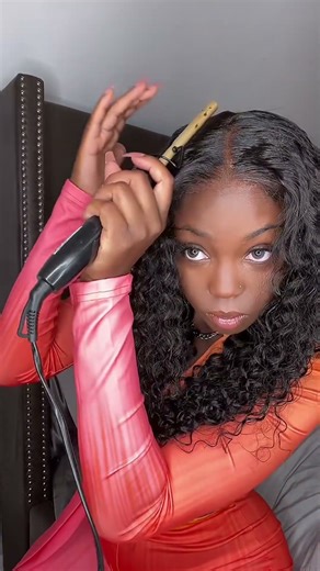 Water Wave 6x4 Glueless Lace Wig Review #fok #hair #wig #glueless #curlywig #viral