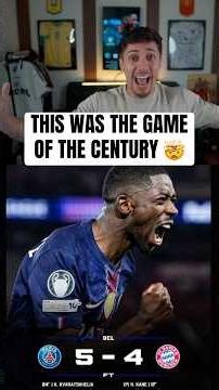 THE BEST UCL MATCH OF ALL TIME?! 🤯 #championsleague #bayernmunich #psg #kane #olise #dembele #goal