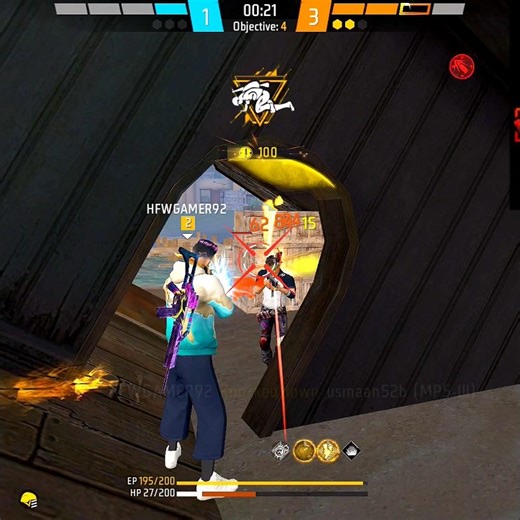 1 Hp Booyah CS RANK but last round 😂😂#freefire #sound #ff #hwfgamer #voice