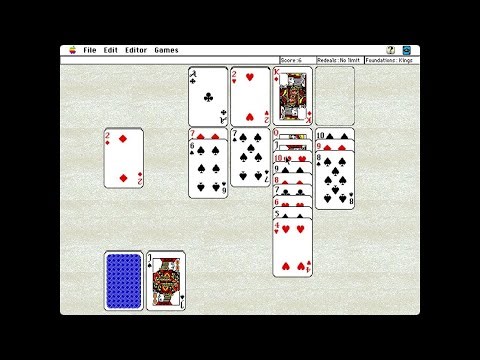 Apple Macintosh Longplay - King of Solitaire - Canfield