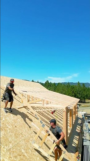 Part 2: Installing trusses on a 27ft custom dormer #carpentry #framing #framer #contractor #trusses