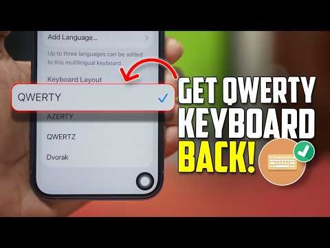 How to Get QWERTY Keyboard Back on iPhone | Fix Keyboard Layout Issue on iOS