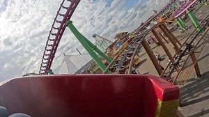 Good Afternoon Everyone 😁 Today's virtual ride takes you aboard Rhombus Rocket at Fantasy Island! This WGH Transportation powered roller coaster first opened at the park 1995 and bares an almost identical design to the more well known MACK Rides powered roller coasters you see across the world. Rhombus Rocket offers two laps and the second feels by far much quicker than the first reaching speeds of up to 28.8 mph throughout it's 1:26 ride duration. The ride also weaves it's way in and around ot