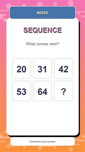 Sequence Challenge #0680 | Find the Next Number Fast