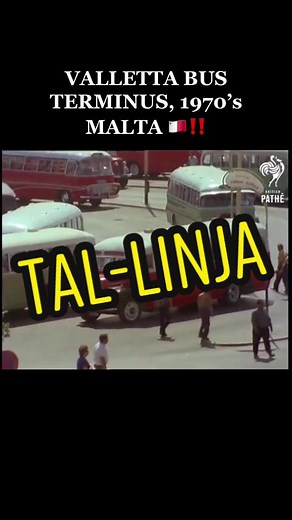Exploring Malta's Local History: Valletta Bus Terminus in the 1970s