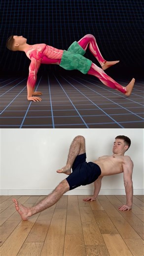 The reverse plank is one of the most underrated bodyweight exercises 🔥 #posture #mobility #core