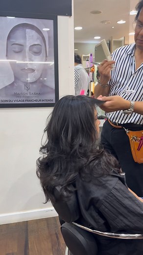 The Modern Bardot Bang: Soft, Voluminous & Wearable As seen on recent movies , this vintage bang blends retro influence with modern wearability. Bardot bangs are back, and this time, they’re designed for movement. This soft, concave fringe is shorter through the center and lengthens toward the cheekbones, blending effortlessly into face-framing layers. The result: volume, lift and that signature effortless French-girl finish. #fyp #foryou #pourtoi #viral #viralvideotiktok | Maison SASHA