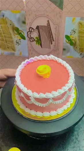 Red flower cake design 😍#redcake #ytshorts #birthdaycake #ytviral