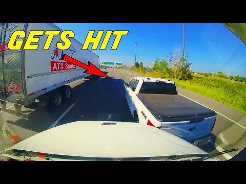 DRIVER BRAKE CHECKS SEMI-TRUCK AND *unsurprisingly* GETS REAR-ENDED | A Day in The Life of a Trucker