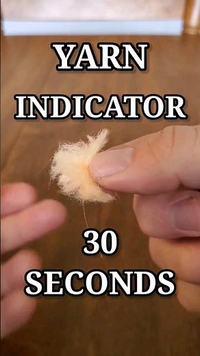 How to TIE a YARN INDICATOR in 30 seconds!