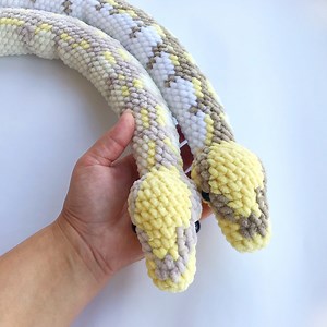 White Ball Python Snake Plush , Stuffed Reptile Lovers Gift, Cute Snake Decor for Photo Props - Etsy UK