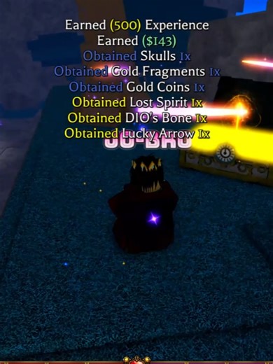 using the lucky arrow #bizarrelineage #jojo #roblox #robloxfyp | arrow