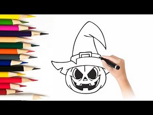 How to Draw Halloween Easy for Kids | Step by Step Drawing | Part 1