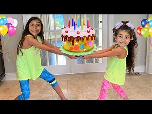 Deema and Sally prepared a happy birthday cake for Heidi