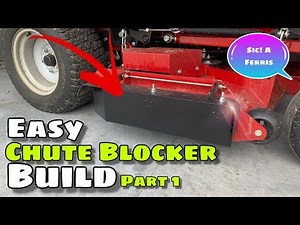 I made a video of how I made a homemade chute blocker for my Ferris. Chute Blocker for Your Mower: Ferris ISX 800, IS 600, IS700, IS2100, IS3200