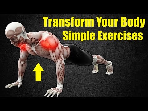 3 Simple Daily Exercises at home without equipment to transform your Entire body