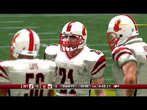 All-Pro Football 2K8 Xbox 360 Gameplay - Detroit Firebirds vs Las Vegas Rollers