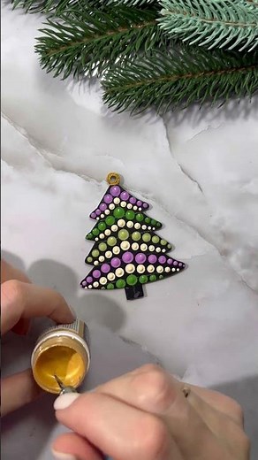 Mandala Dot Art Palette | Christmas #dotart #christmastree #palette