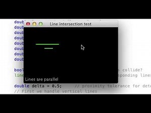 2D Line Segment Collisions