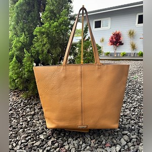 Rebecca Minkoff Tan Pebbled Leather Tote Bag