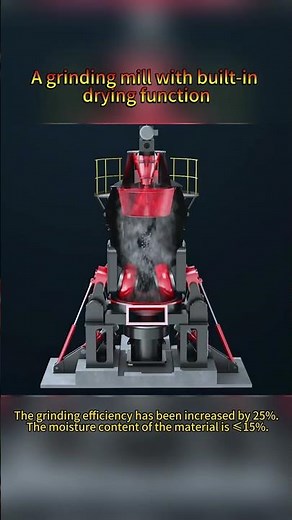 Grinder with Built-in Drying! 🚀#machine #stone #crusher #grind #mill #factory