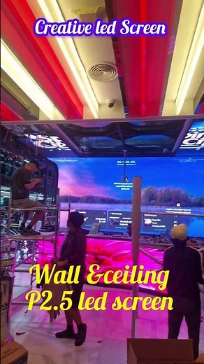 P2.5 Indoor LED Screen Wall & Ceiling Installation|Project Completed |Creative Display Solution