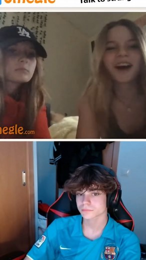 Girls reaction to handsome guy on omegle #reels #omegle #funny | Sergi Cabrer