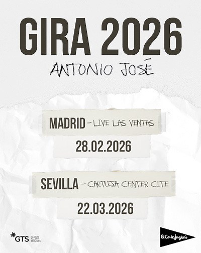 Conciertos Antonio Jose | Entradas El Corte Inglés