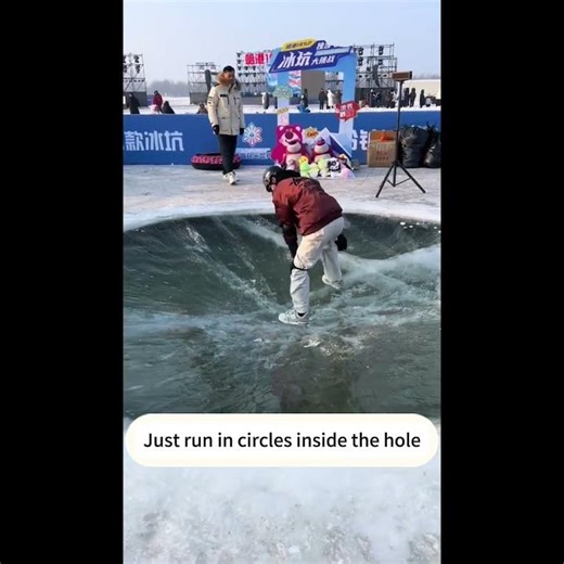 Never fall into an ice hole #pov