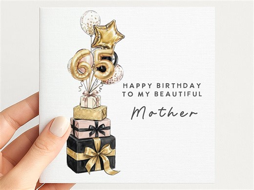 65th Birthday Card for Him – Personalized Sixty Five Milestone Birthday Keepsake - Etsy