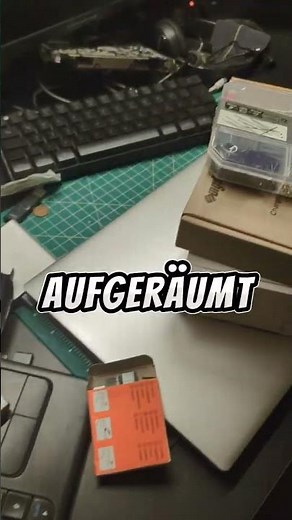 More chaos on my desk 😂 #tech #funny #desktop #pc #chaos