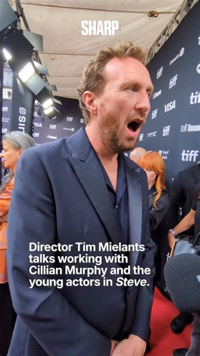 1.2K views · 105 reactions | On the red carpet for the premiere of Steve at #TIFF, we caught up with director Tim Mielants to discuss what the cast dynamic was like on set. : SHARP Team | Sharp Magazine | Facebook