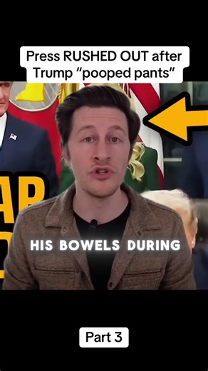 Press RUSHED OUT after Trump “pooped pants”#viral #trump #usa