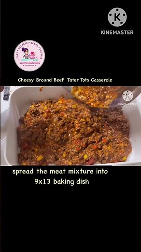 Cheesy Ground Beef Tater Tot Casserole
